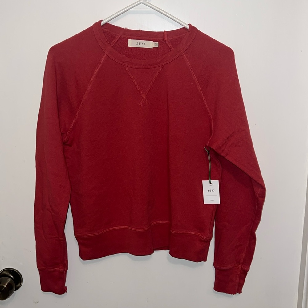 AE77 crewneck sweater, red
